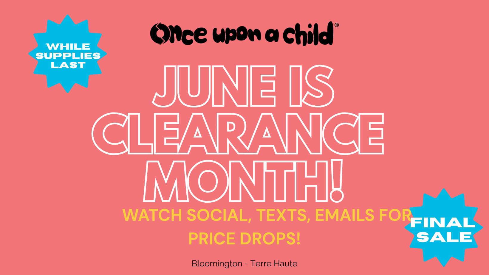June is clearance month